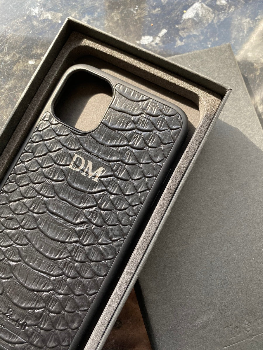 SNAKESKIN REAL LEATHER IPHONE 11/XR PHONE CASE