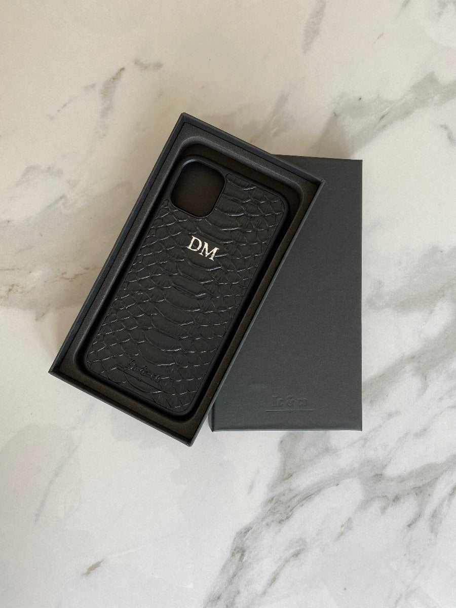SNAKESKIN REAL LEATHER IPHONE 11/XR PHONE CASE