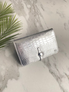 Silver purse wallet cheap