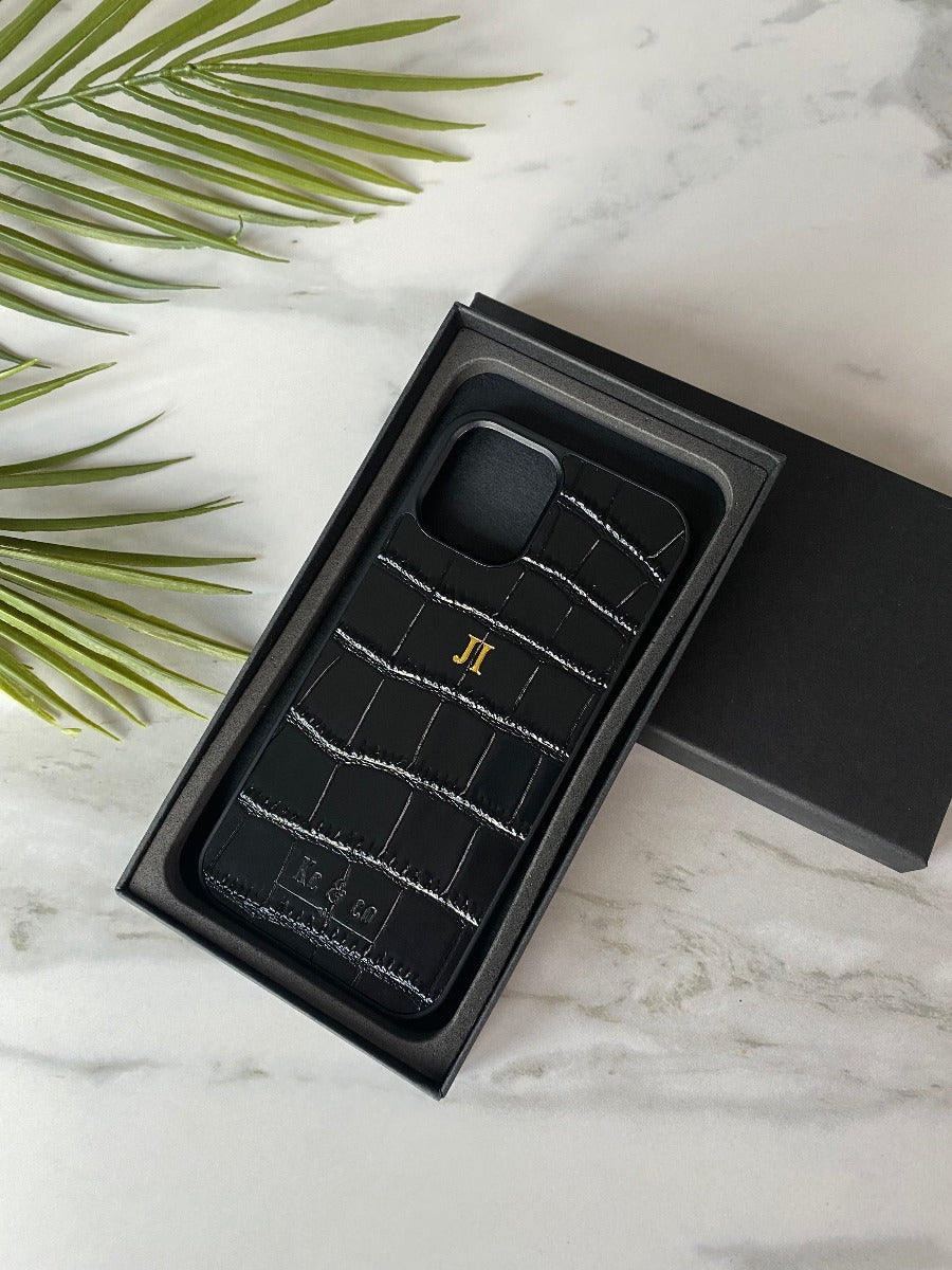 Louis Vuitton Monogram iPhone 12 Pro Max Case - Black Phone Cases