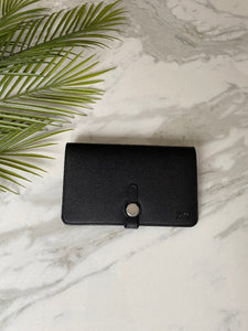 BLACK VEGAN Leather Purse wallet