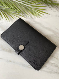 BLACK VEGAN Leather Purse wallet